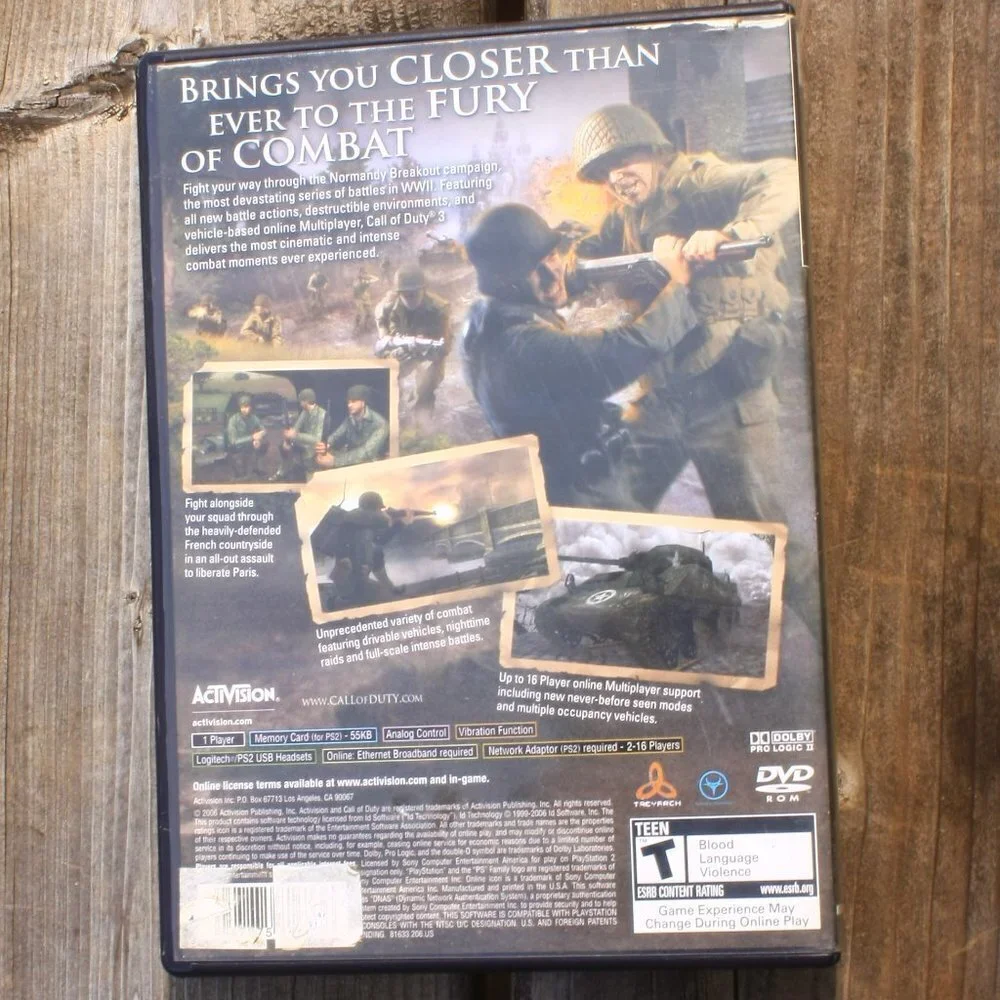 PlayStation 2 Call of Duty 3 Video Game Activision SONY Play Station PS2 - Picture 2 of 3